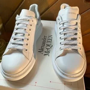 Alexander McQueen size 11.5- NEW in box for $459 Purchased at Saks fifth Avenue McQueen Oversized Leather Platform Sneakers | Saks Fifth Avenue main image 3